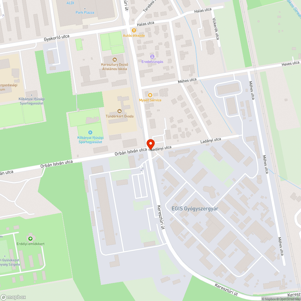 Utburkolat sullyedes bejelentés helye