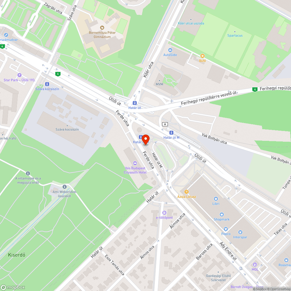 Betőrt üveg bejelentés helye