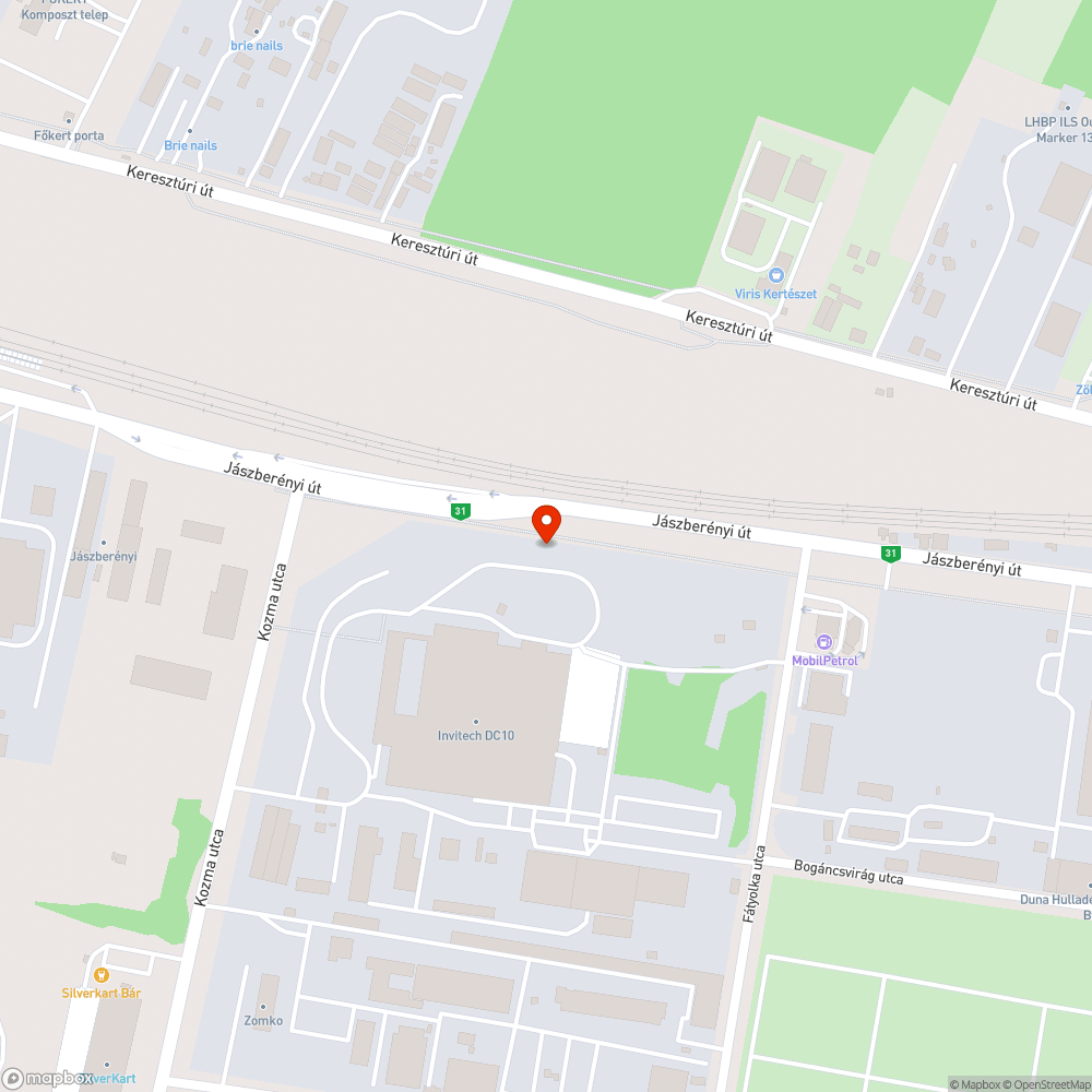 út mellé rakott illegális hulladék bejelentés helye