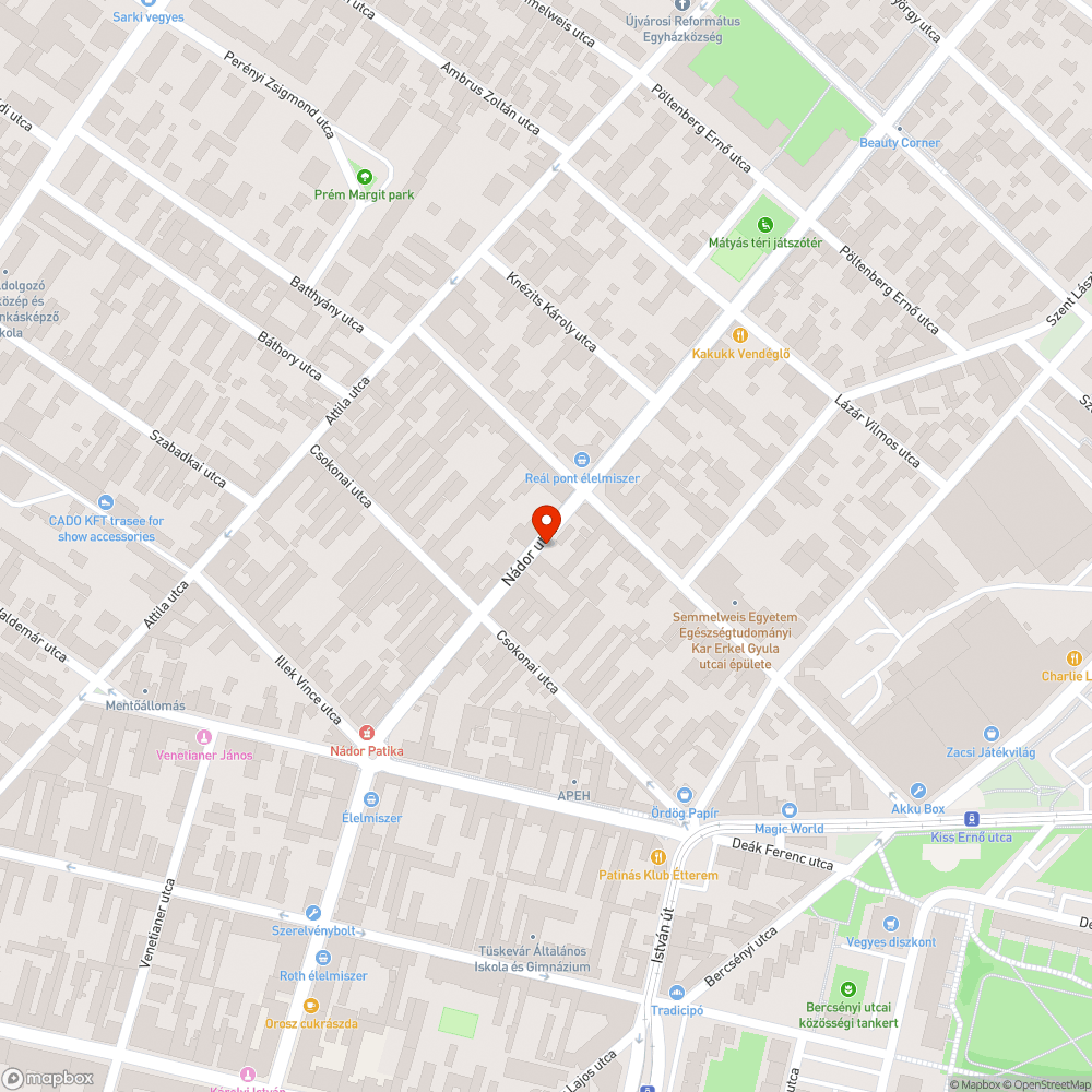 Balesetveszélyes járda bejelentés helye