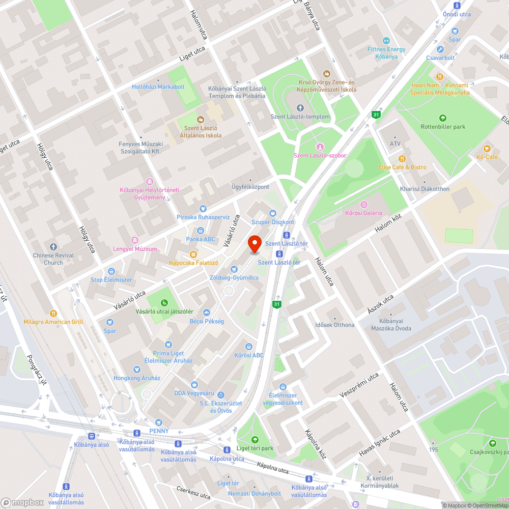 Kiszedett oszlop bejelentés helye