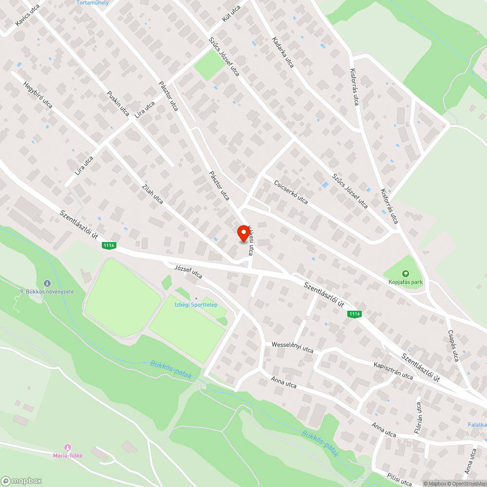 Alámosás bejelentés helye