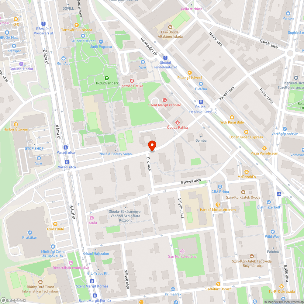 Szemetes a Váradi u. kormányhivatal járdája bejelentés helye