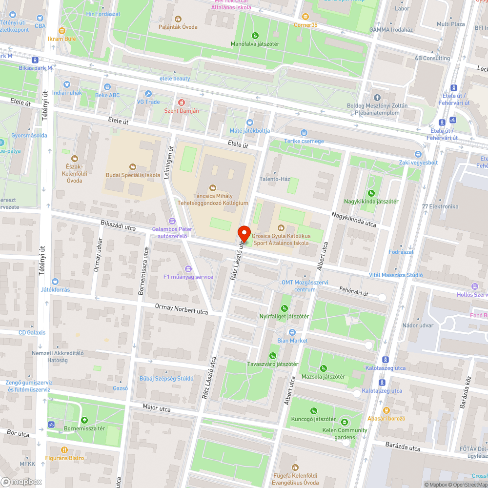 Bedöntett  vaskerítés és betonalap bejelentés helye