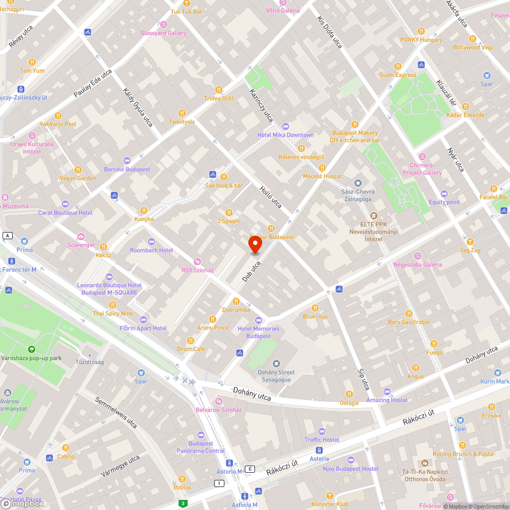 Dob utca bejelentés helye