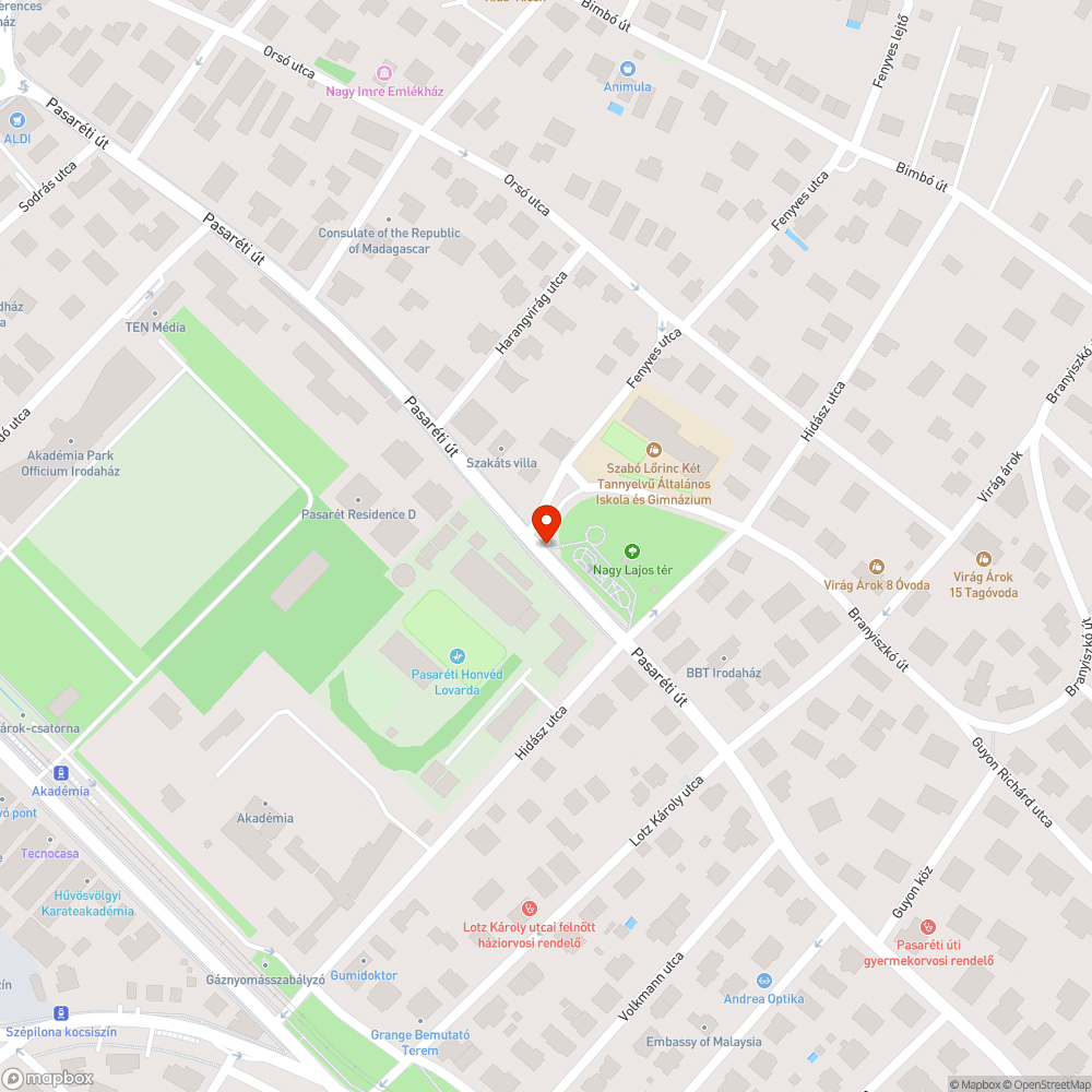 rossz út bejelentés helye