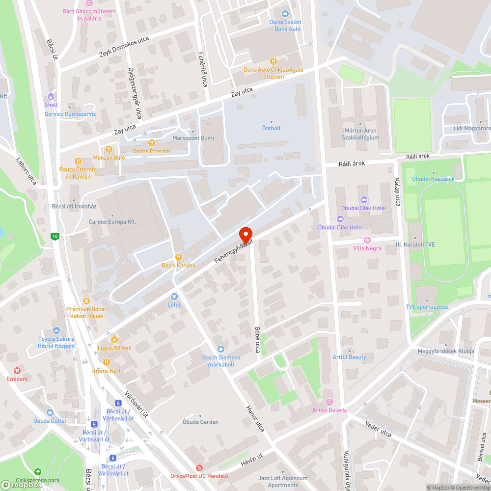 Belógó fa bejelentés helye