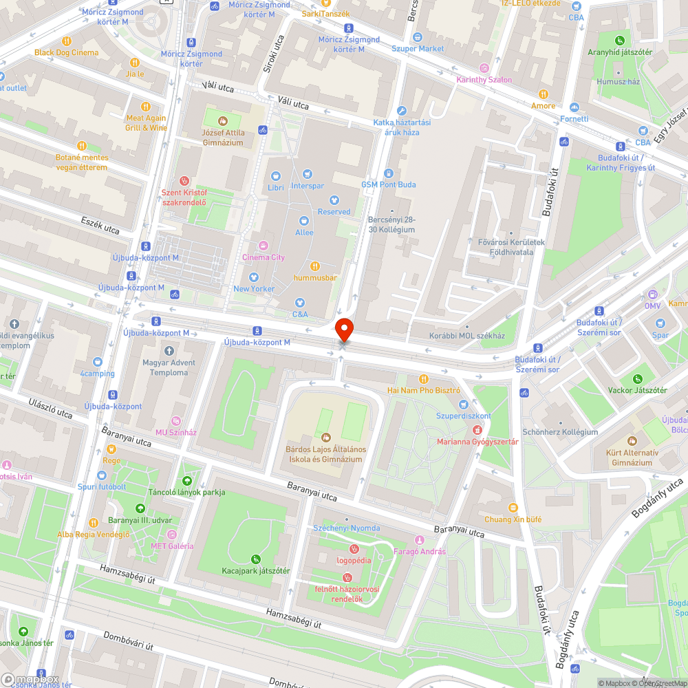 Magas padka a 4-es villamos Fehérvári úti végállomásán bejelentés helye