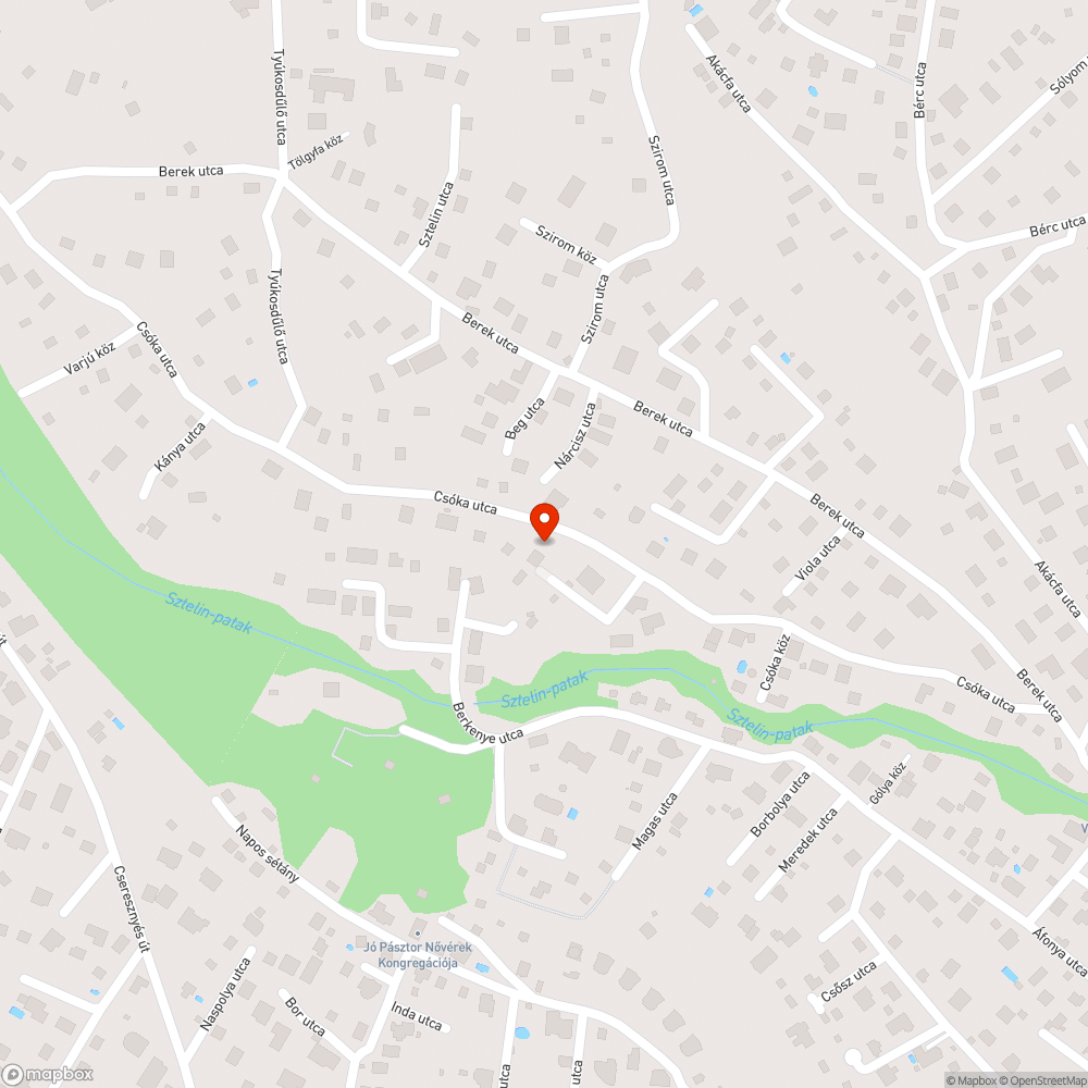 Bojler a Csóka utca 26. számnál bejelentés helye