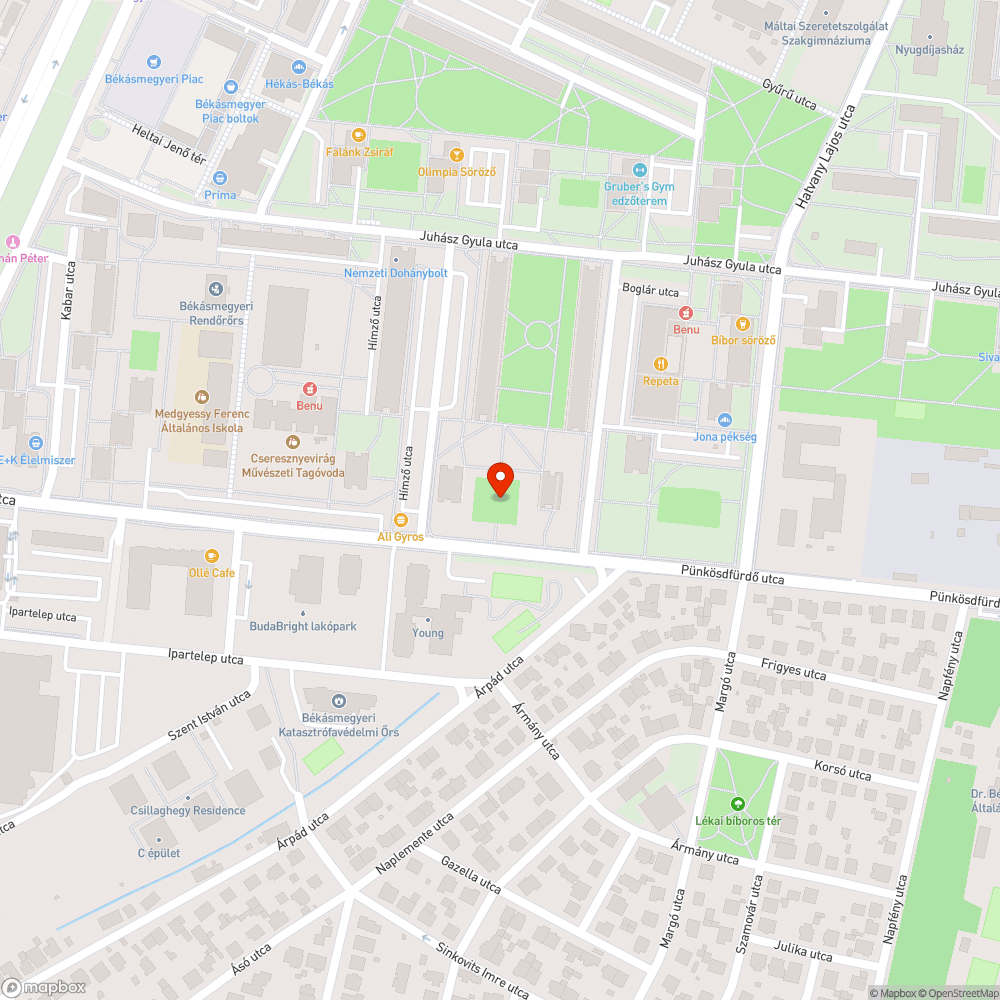 Nincs járda! bejelentés helye