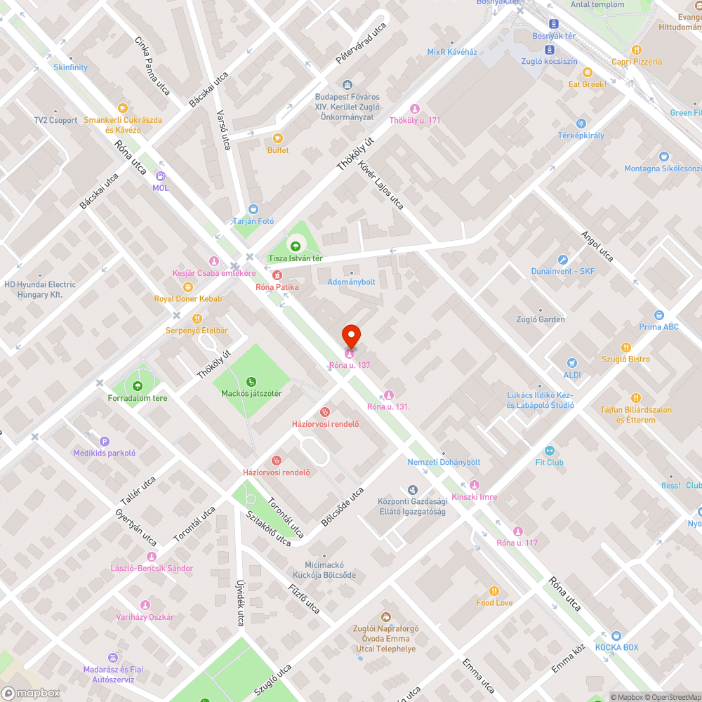 Elhanyagolt járda szakasz bejelentés helye