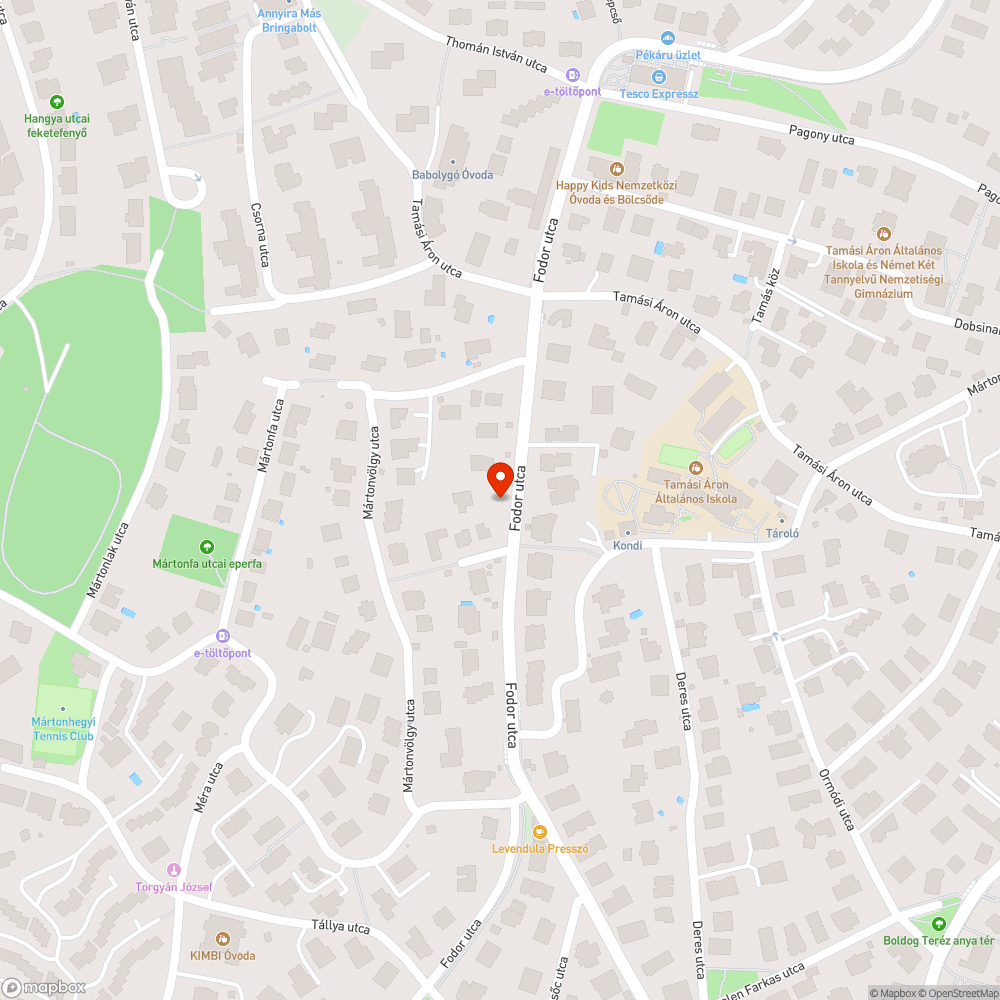 kátyú bejelentés helye