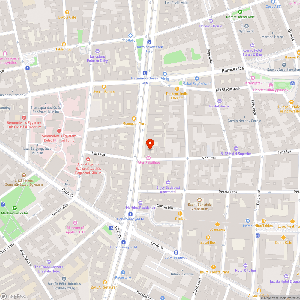 Összefirkált, csúnya elektromos doboz József krt. 68.-nál bejelentés helye