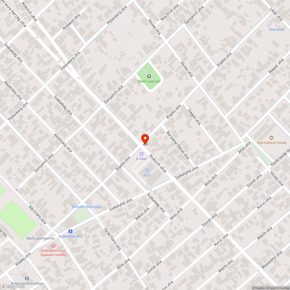 Törött utcanévtábla bejelentés helye