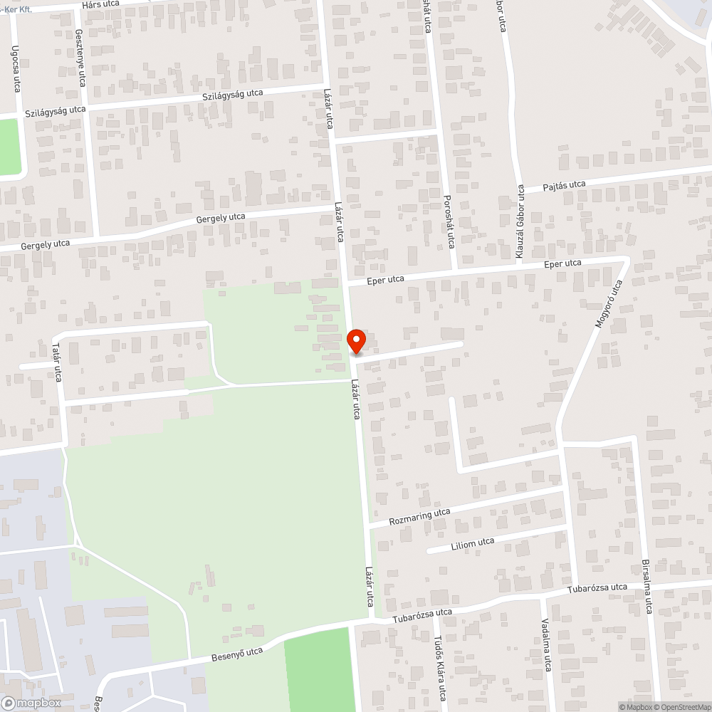 Megsemmisült út - Lázár utca bejelentés helye