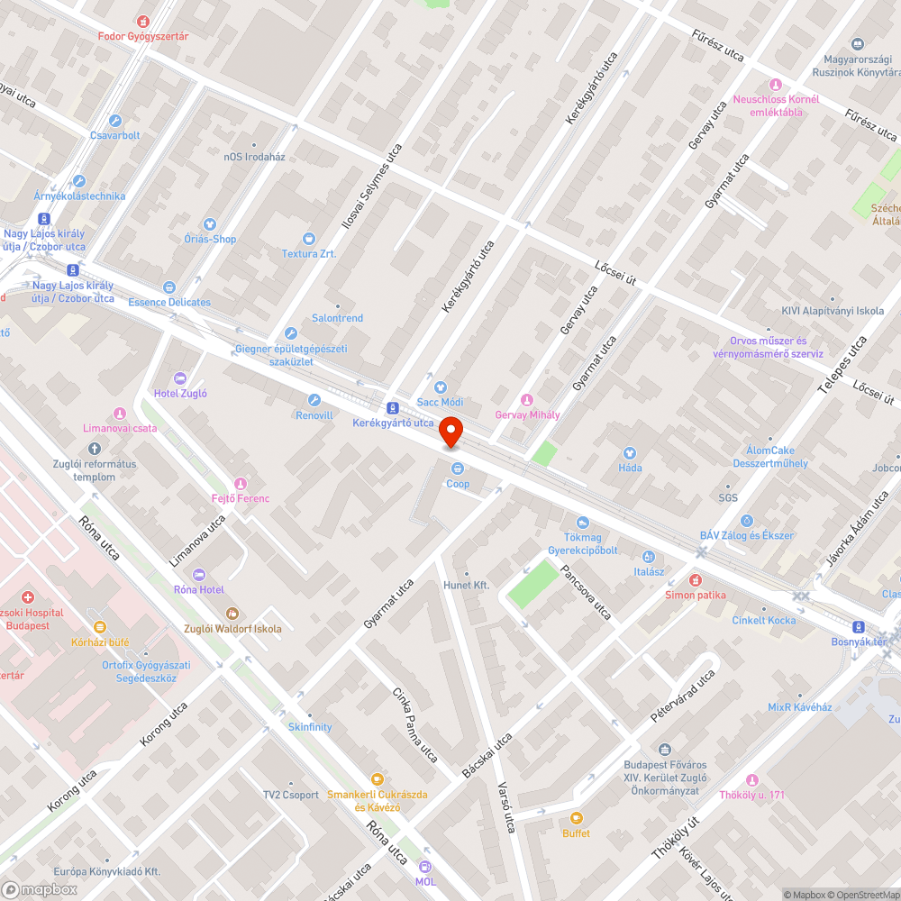 Gumikerekek bejelentés helye