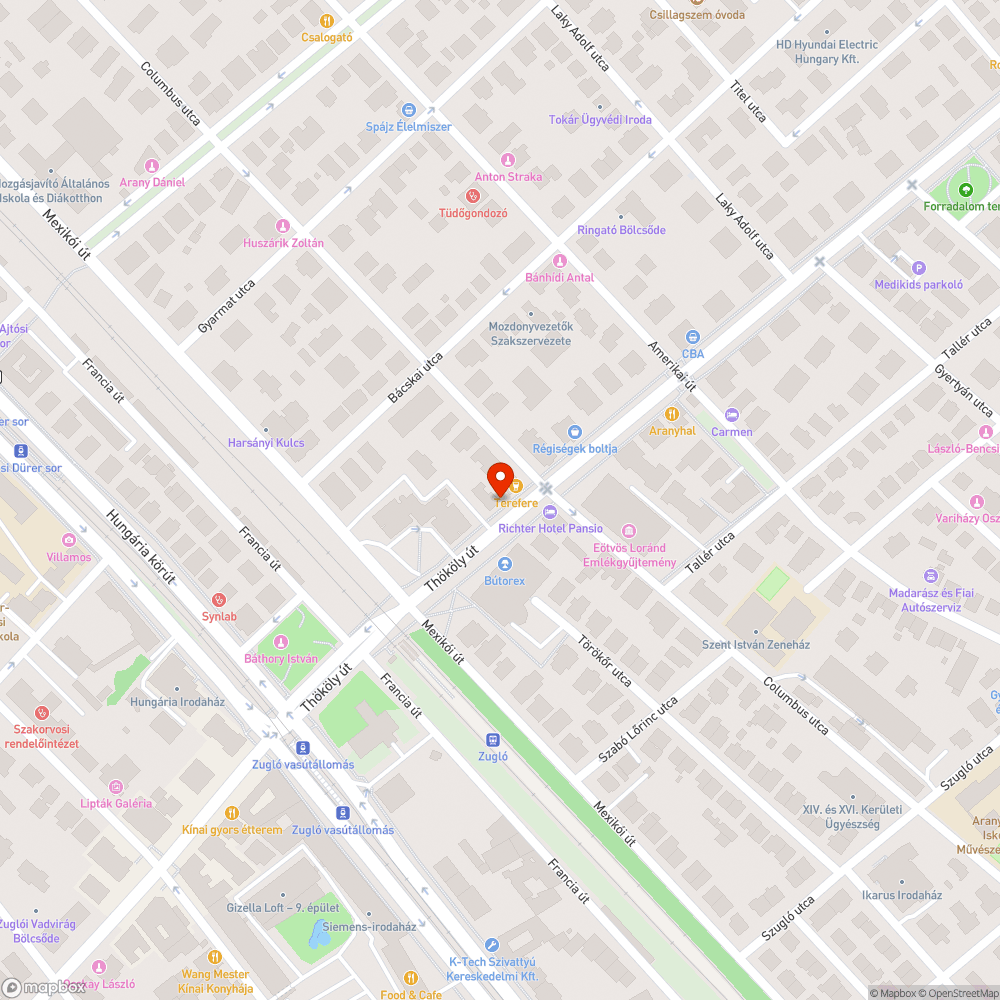 koszos kerekparut bejelentés helye