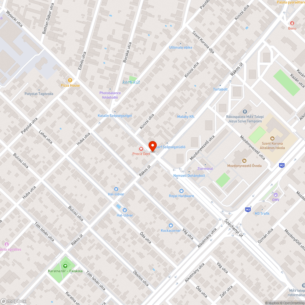 Letort jelzolampa bejelentés helye