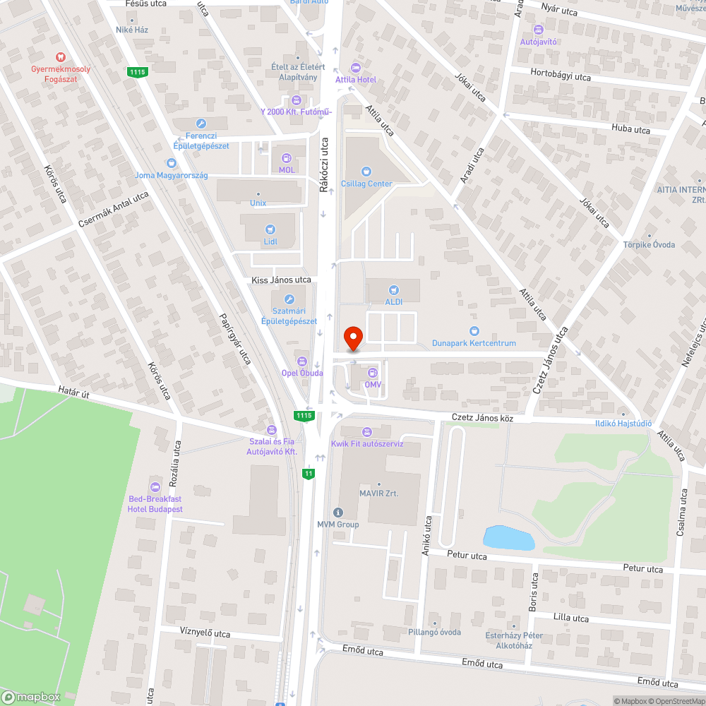 Toldalagi Pál utca elején nagy kátyú bejelentés helye