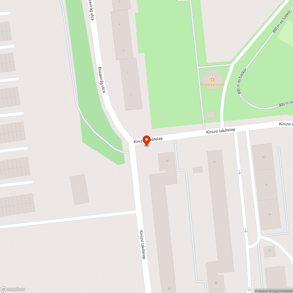 HIÁNYZÓ ZEBRA bejelentés helye