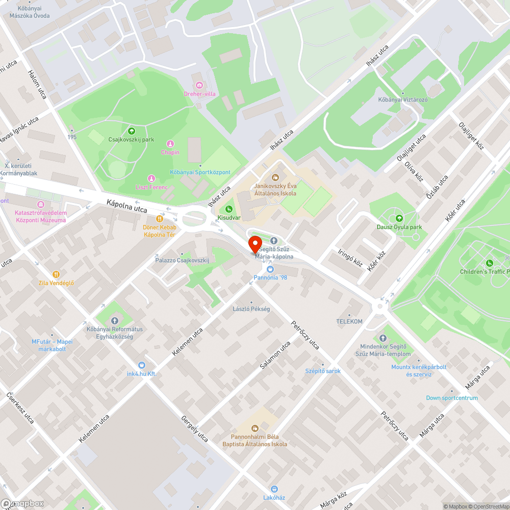 kidőlt/kidöntött poller bejelentés helye