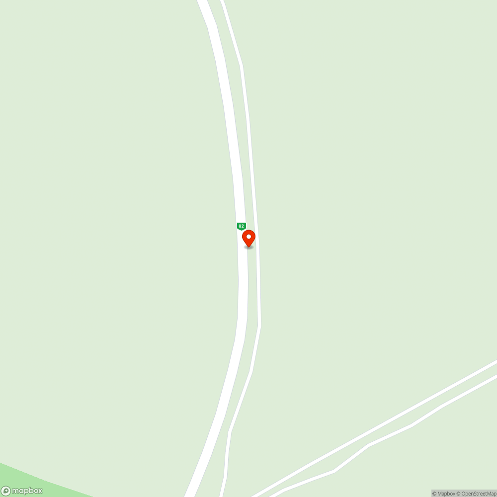 Hófogórács a 82-es úton bejelentés helye