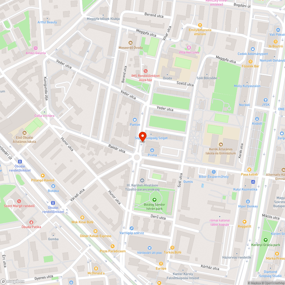 Szemet bejelentés helye