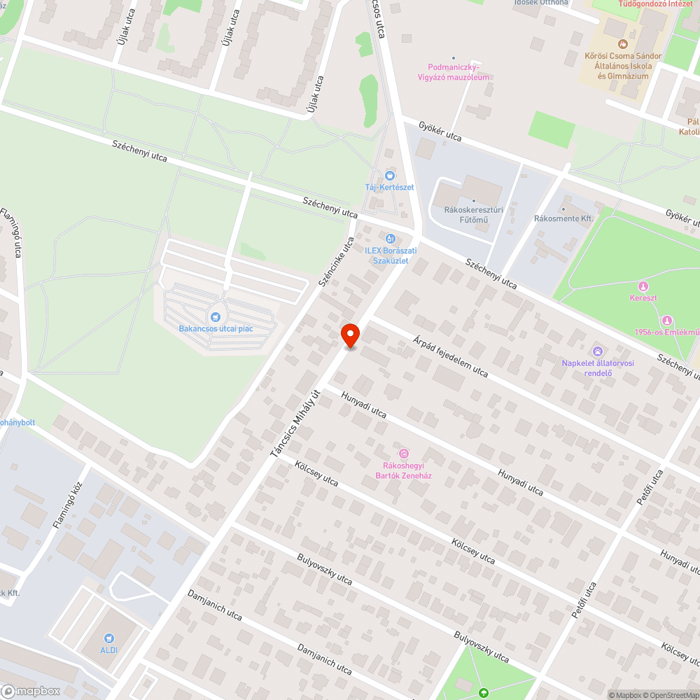 Összetört szemetes bejelentés helye