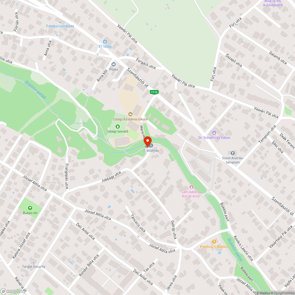 Jobbágy utca elején terített szemét bejelentés helye