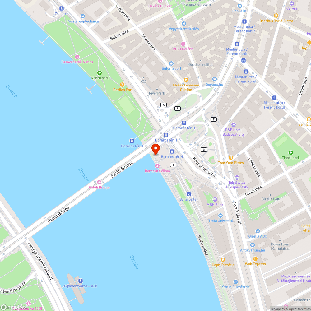 Petőfi híd pesti pillérei bejelentés helye