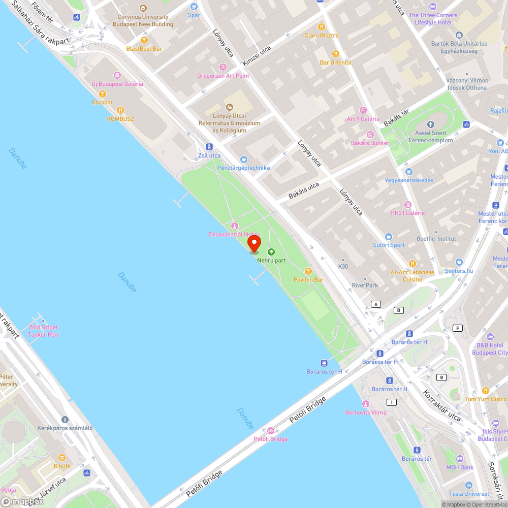 legraffitizett szemetesek (és egy másik műtárgy) bejelentés helye