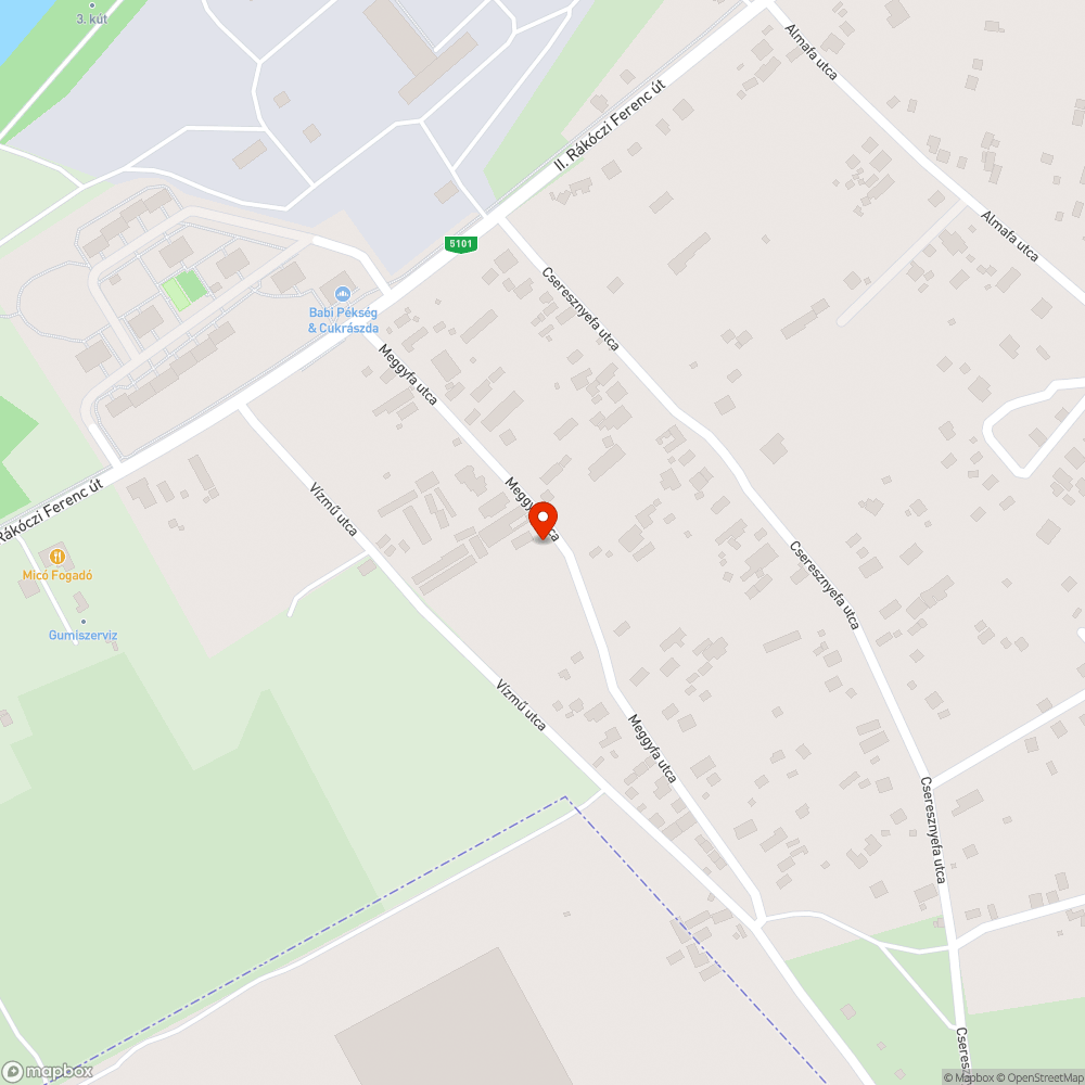 Torott uveg bejelentés helye