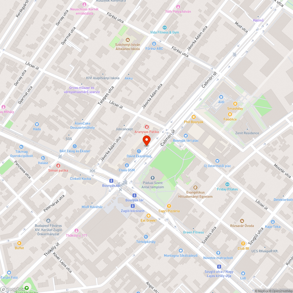 Útban lévő oszlop (poller) bejelentés helye