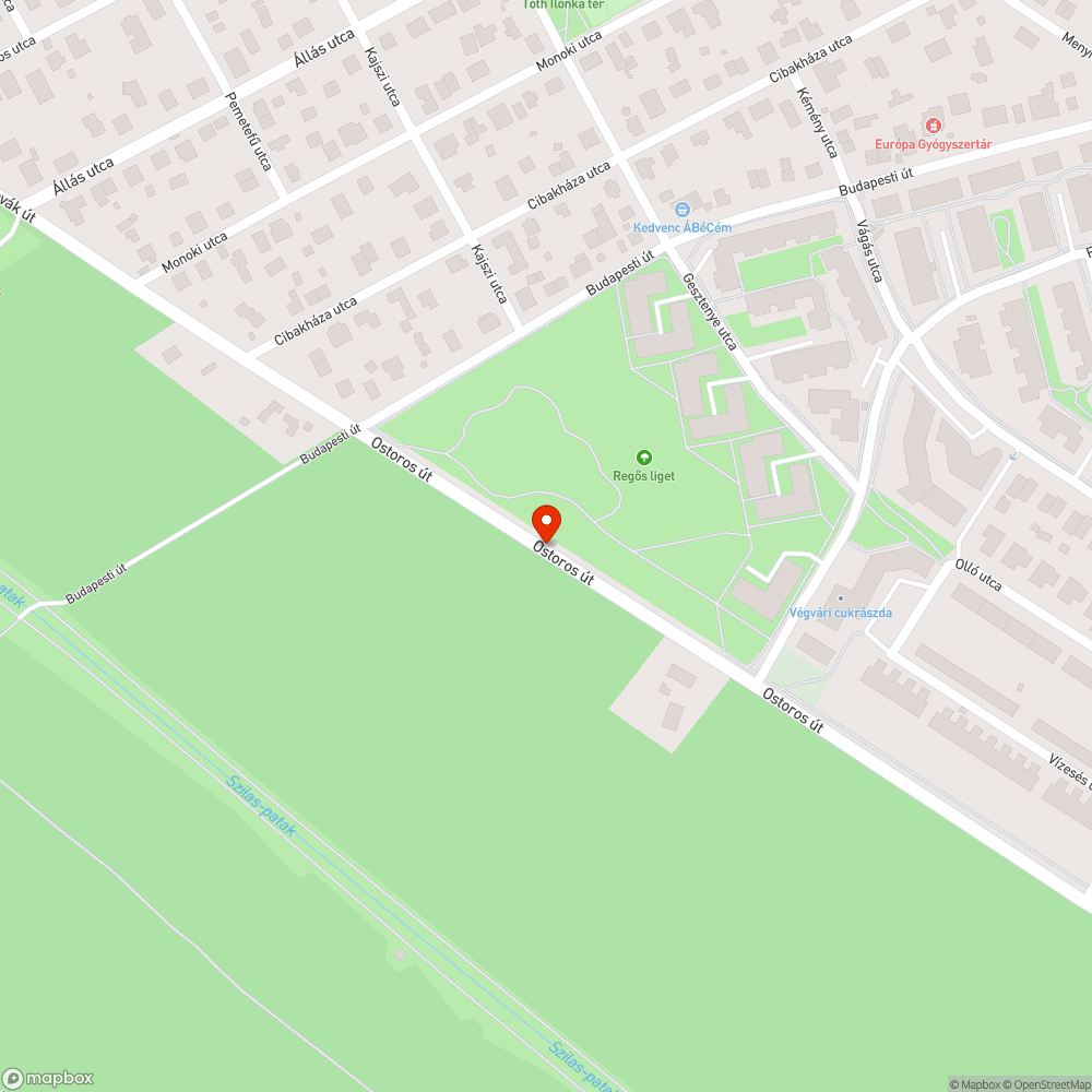 Szemetes erdősáv bejelentés helye