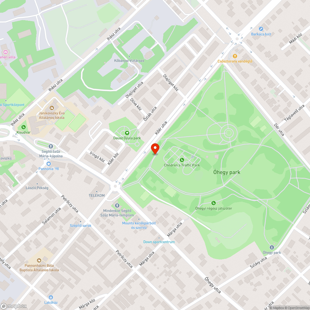 kiégett izzó bejelentés helye