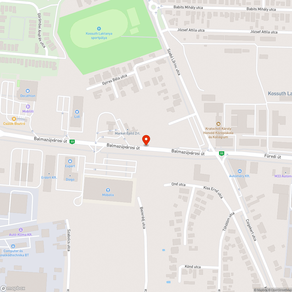 Hiányzó járdaszakasz bejelentés helye