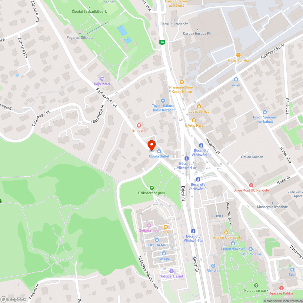 III. Farkastorki út 3. sz. szemközti megsüllyedt víznyelők bejelentés helye