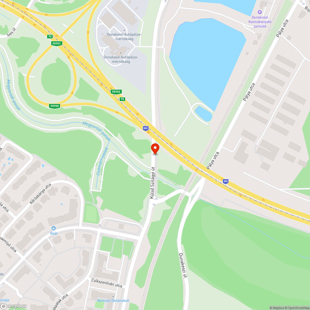 Hiányzó tábla bejelentés helye