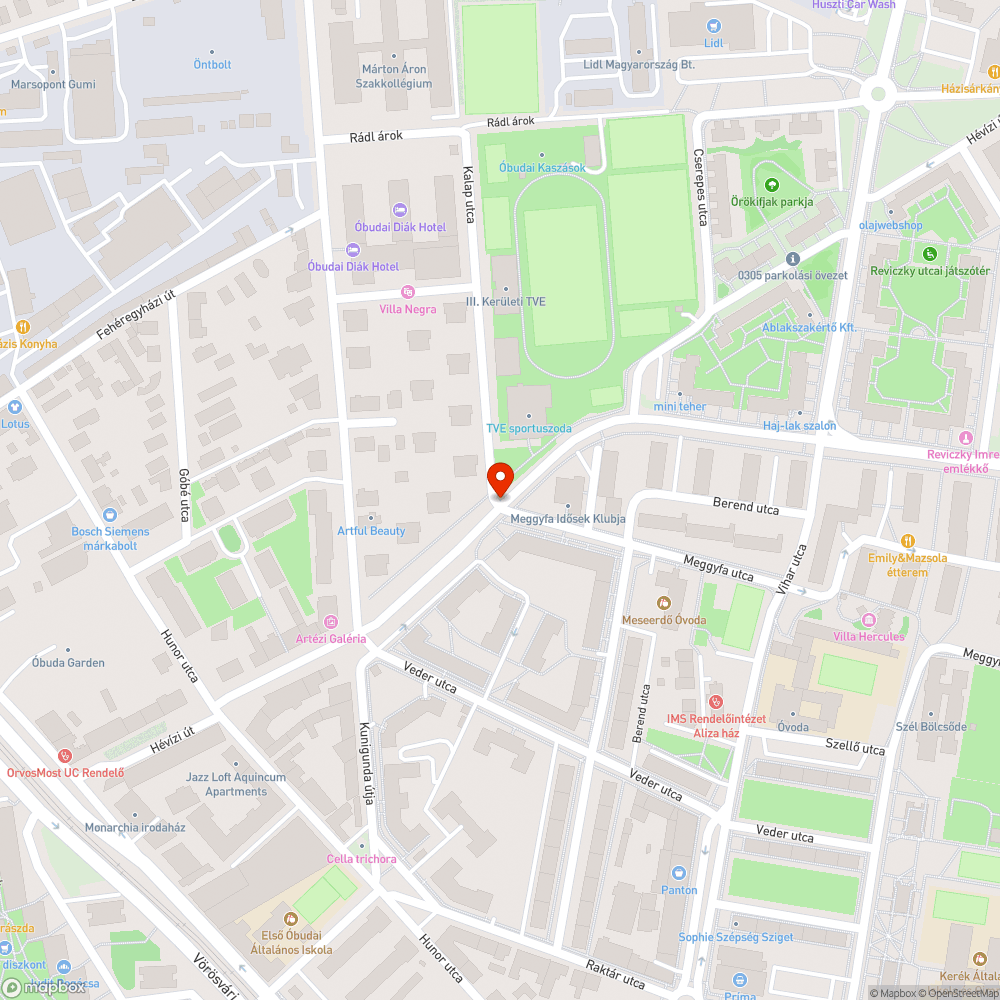 Elhanyagolt terulet bejelentés helye