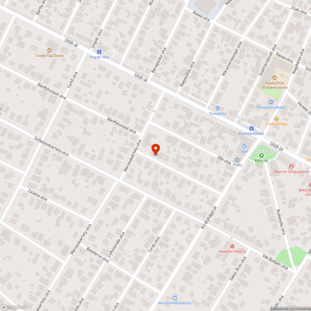 Két szabálytalanul parkoló autó bejelentés helye