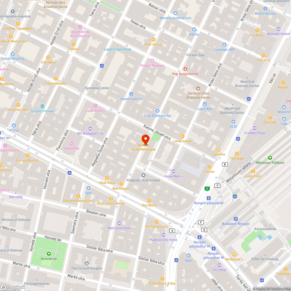 Törött üveg bejelentés helye