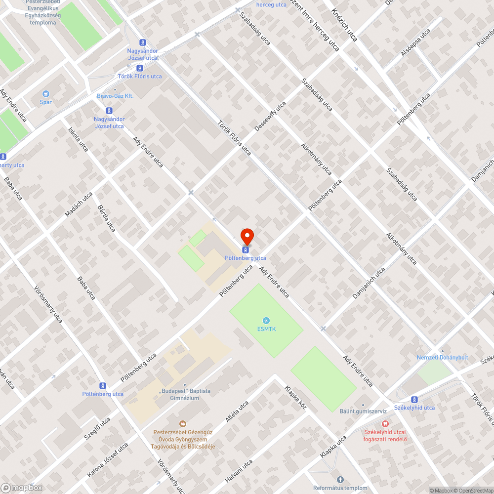 Akadály a sínen. bejelentés helye