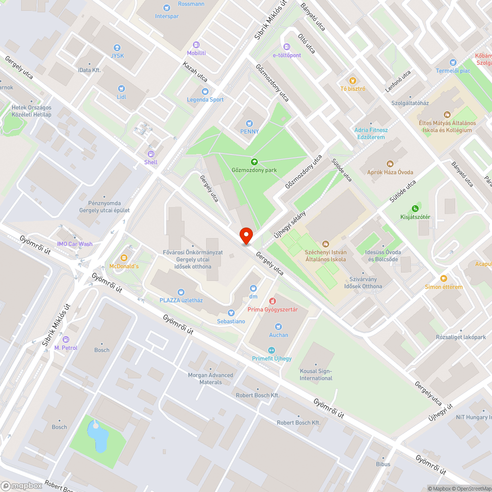 Ferdén növő kisfa bejelentés helye