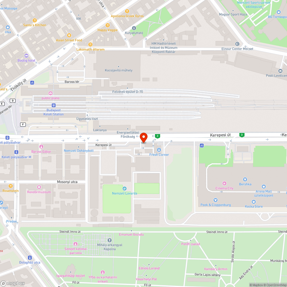 Összetört hulladékgyűjtő bejelentés helye