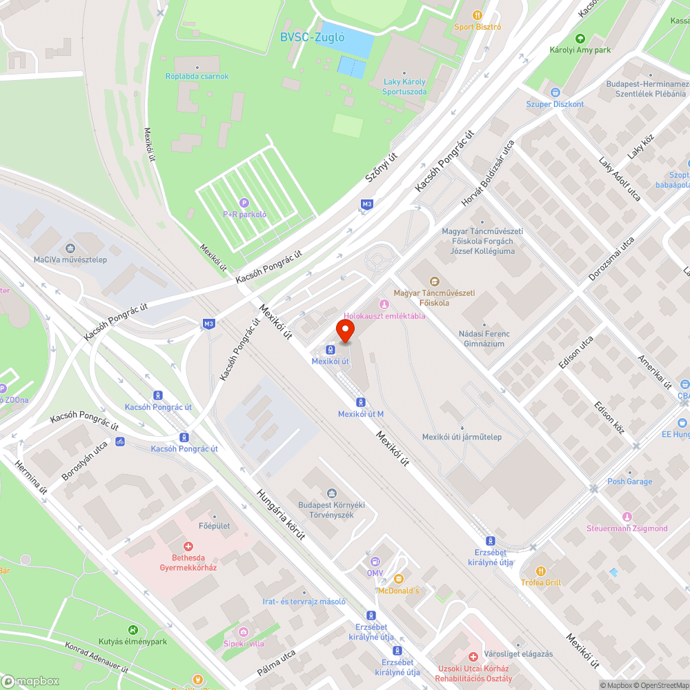 Szemét a mexikó út villamosmegállóban bejelentés helye