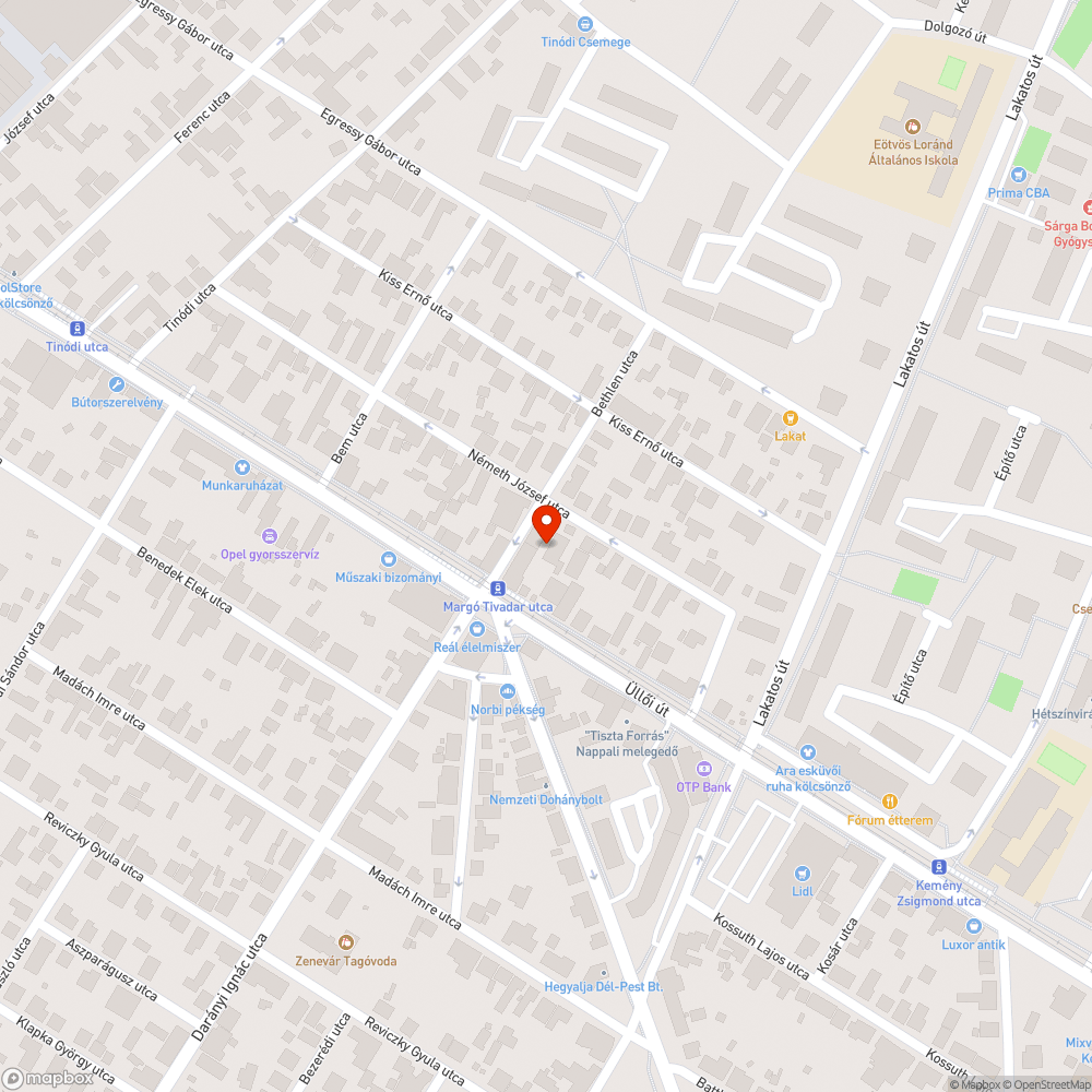 Hiányzó behajtani tilos tábla bejelentés helye