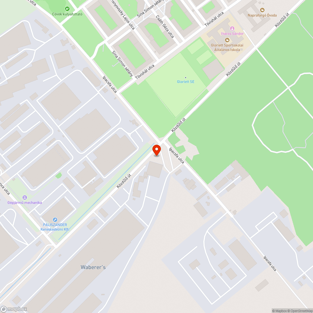 Közvilágítás nem működik az Ipacsfa és Közdülő út kereszteződésénél bejelentés helye