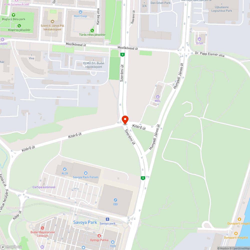 Kiégett jelzőlámpa bejelentés helye