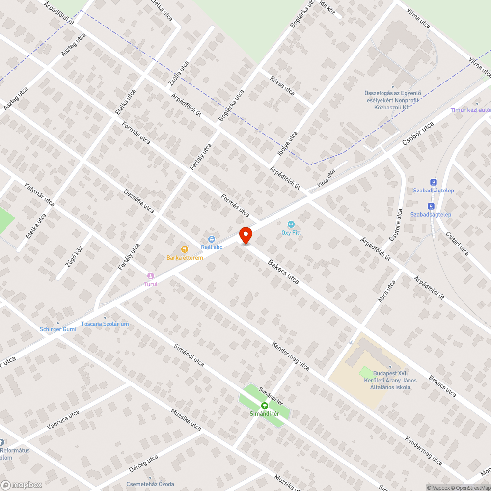 Út szélén felejtett gallyak bejelentés helye