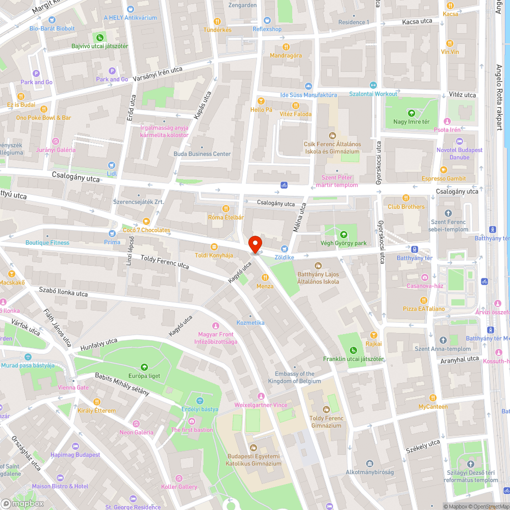 Beszakadt csatorna az út közepén bejelentés helye